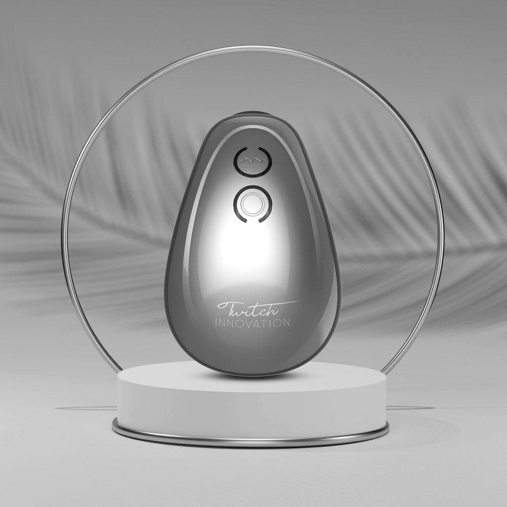 Twitch 1 Silver Silver Usb Rechargeable Suction Vibrator