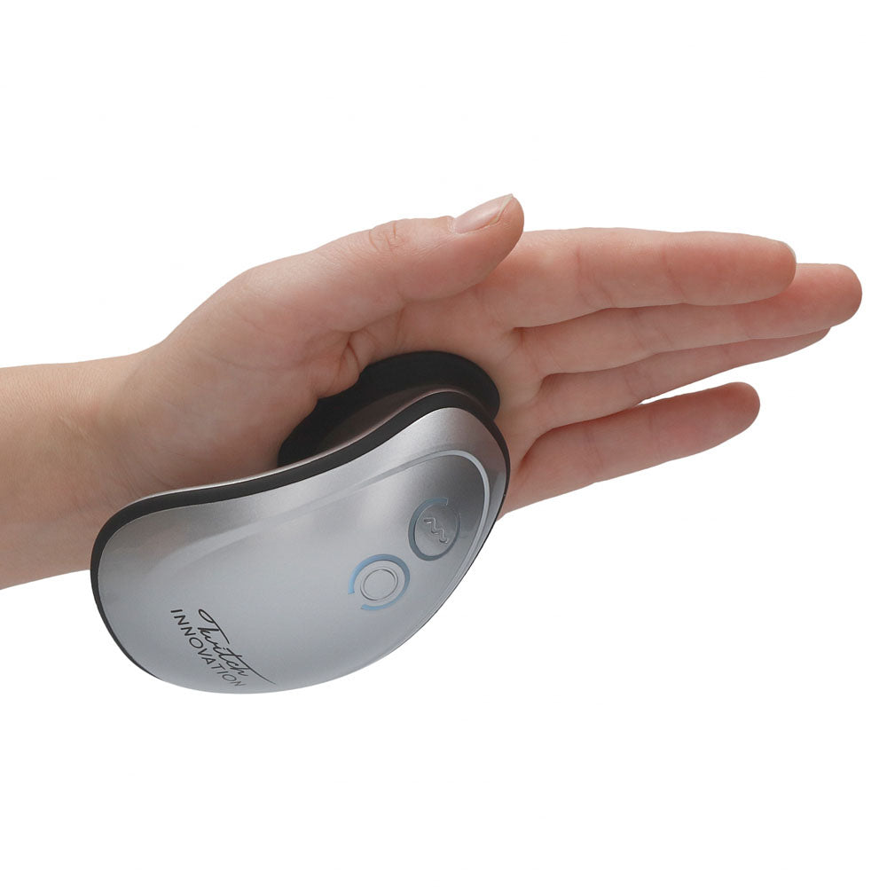 Twitch 1 Silver Silver Usb Rechargeable Suction Vibrator