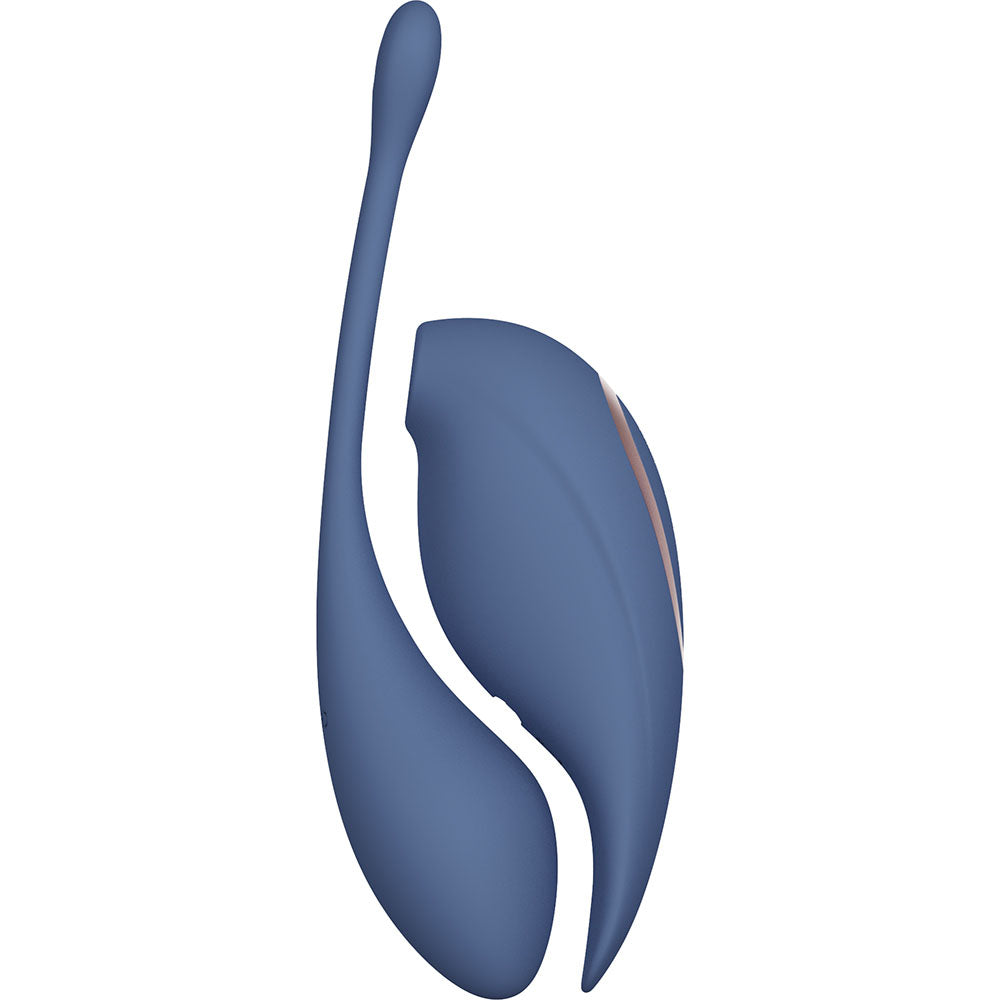 Twitch 2 Blue Blue Us Rechargeable Suction Vibrator With Remote Vibrating Egg