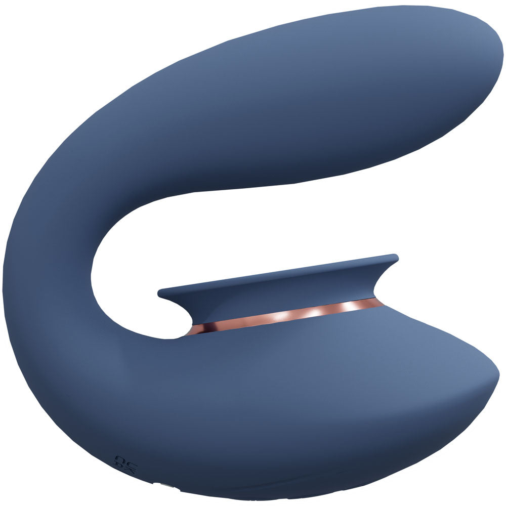 Twitch 3 Blue/Grey Blue/Grey Usb Rechargeable Suction Vibrator