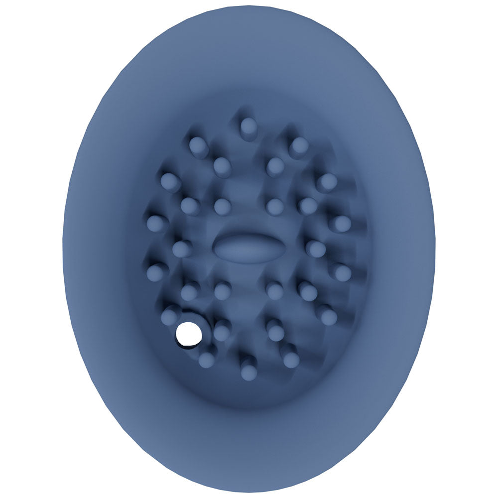 Twitch 3 Blue/Grey Blue/Grey Usb Rechargeable Suction Vibrator