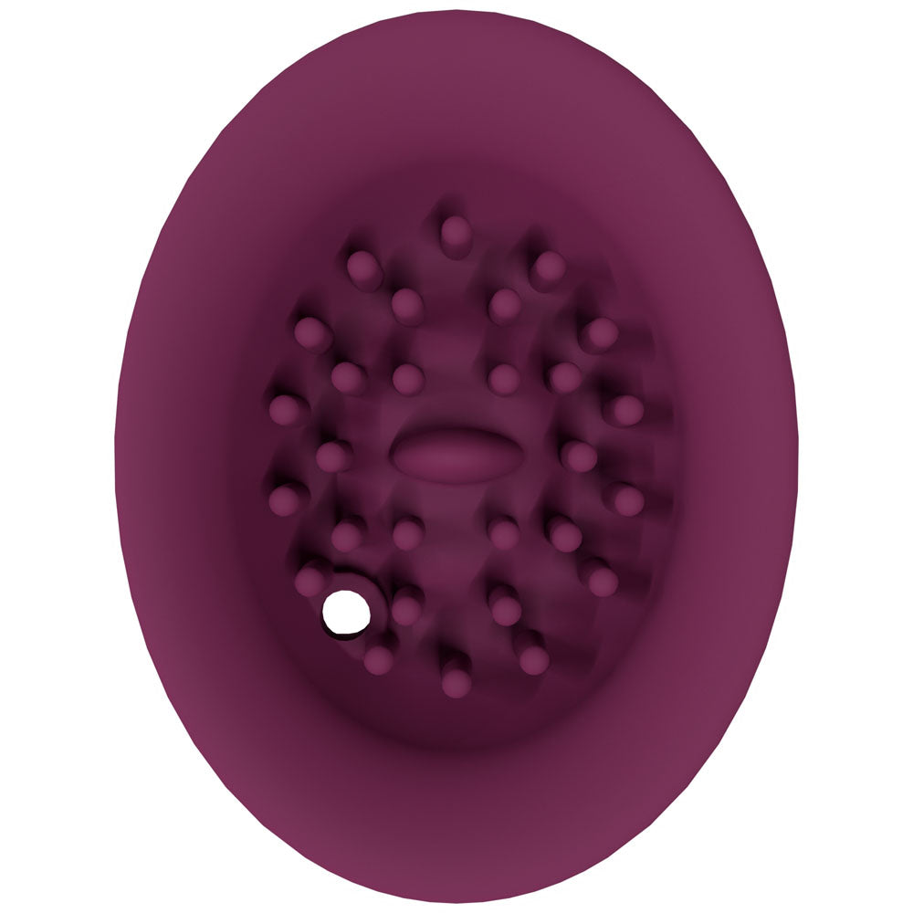 Twitch 3 Burgundy Burgundy Usb Rechargeable Suction Vibrator