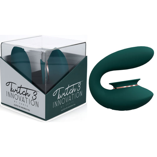 Twitch 3 Green Green Usb Rechargeable Suction Vibrator