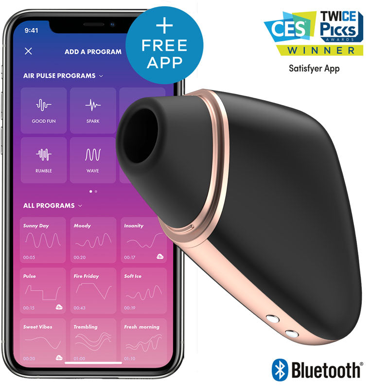 Satisfyer Love Triangle App Contolled Touch Free Usb Rechargeable Clitoral Stimulator With Vibration