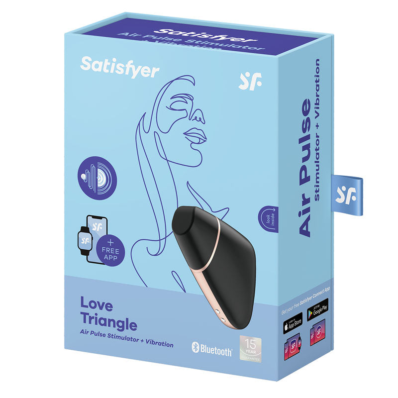 Satisfyer Love Triangle App Contolled Touch Free Usb Rechargeable Clitoral Stimulator With Vibration