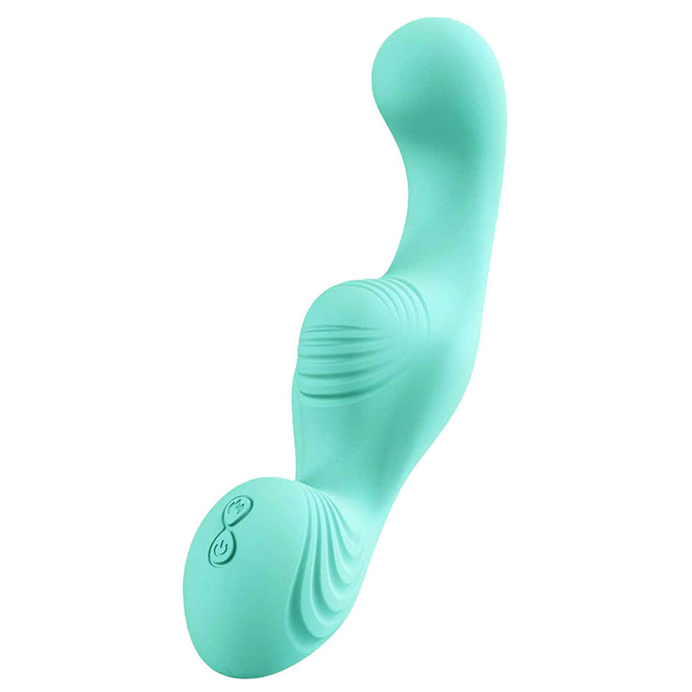 Adam & Eve The Wave Rider Teal Usb Rechargeable Triple Stimulating Grinder Pad With Remote Control