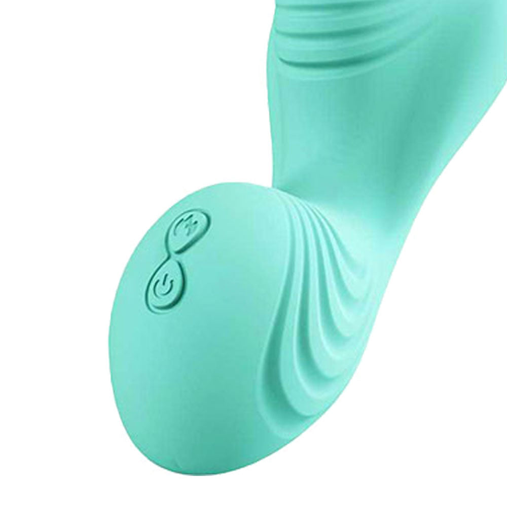 Adam & Eve The Wave Rider Teal Usb Rechargeable Triple Stimulating Grinder Pad With Remote Control