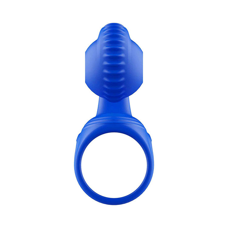 Adam & Eve Rockin & Rollin Snail Blue Usb Rechargeable Vibrating Couples Cage