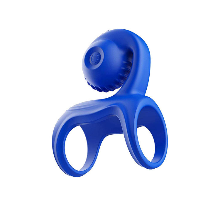 Adam & Eve Rockin & Rollin Snail Blue Usb Rechargeable Vibrating Couples Cage