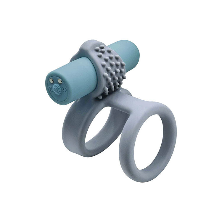 Adam & Eve Rockin Rumbler Enhancers Silicone Cock Rings With Rechargeable Vibrating Bullet Set Of 3