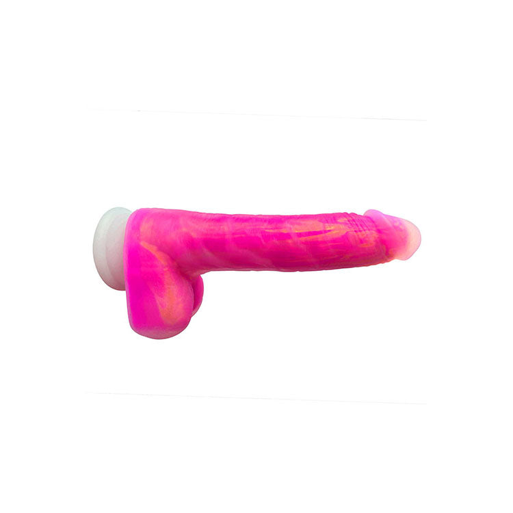Adam & Eve The Squiggler Pink 22.8 Cm Usb Rechargeable Thrusting Vibrating & Gyrating Dildo With Wireless Remote