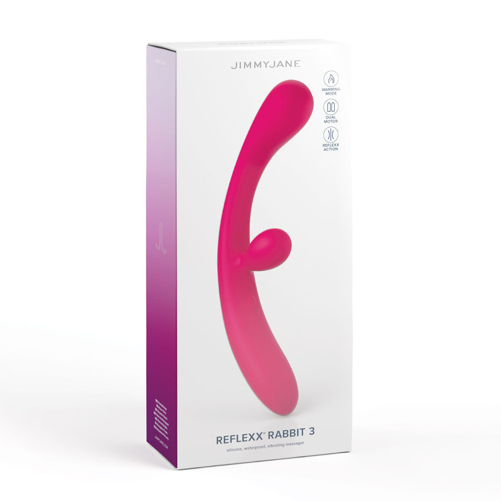 Jimmy Jane Reflexx Rabbit 3 Pink 23 Cm Usb Rechargeable Vibrator