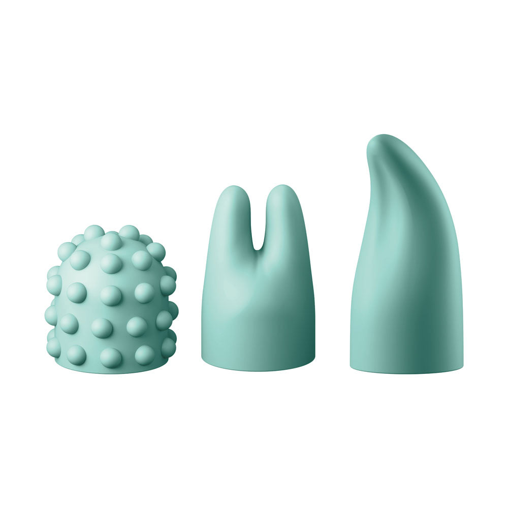Jimmy Jane Canna Teal 21.8 Cm Massage Wand With 3 Interchangeable Heads