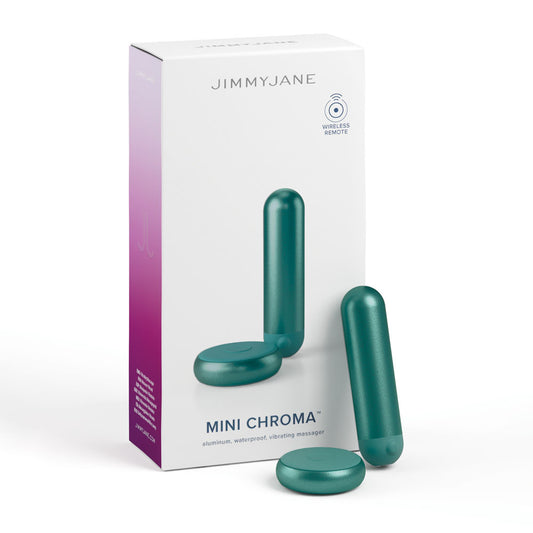 Jimmy Jane Mini Chroma Teal Teal 7.8 Cm Usb Rechargeable Bullet With Wireless Remote