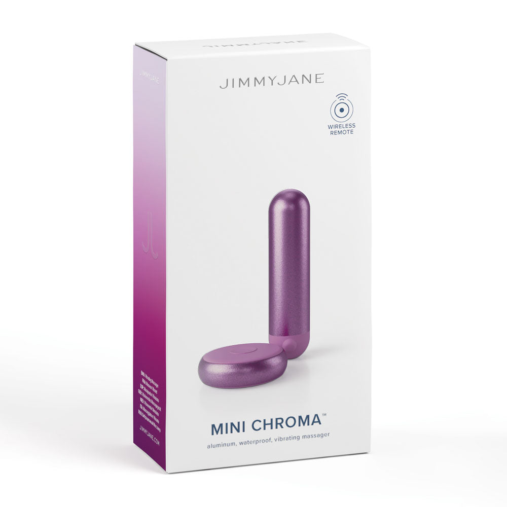 Jimmy Jane Mini Chroma Purple Purple 7.8 Cm Usb Rechargeable Bullet With Wireless Remote