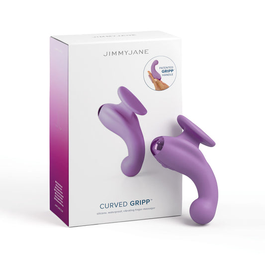 Jimmy Jane Curved Gripp Purple Usb Rechargeable Finger Stimulator