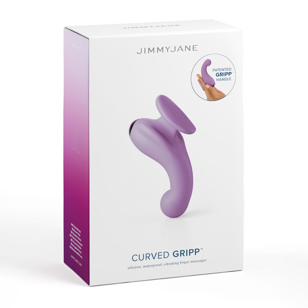 Jimmy Jane Curved Gripp Purple Usb Rechargeable Finger Stimulator