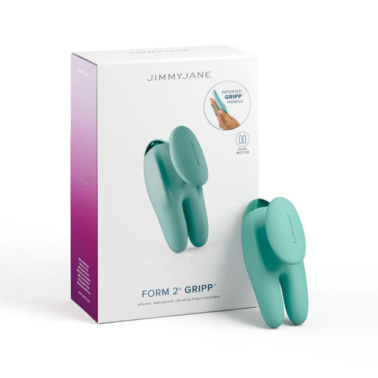 Jimmy Jane Form 2 Gripp Teal 9.7 Cm Usb Rechargeable Handheld Stimulator