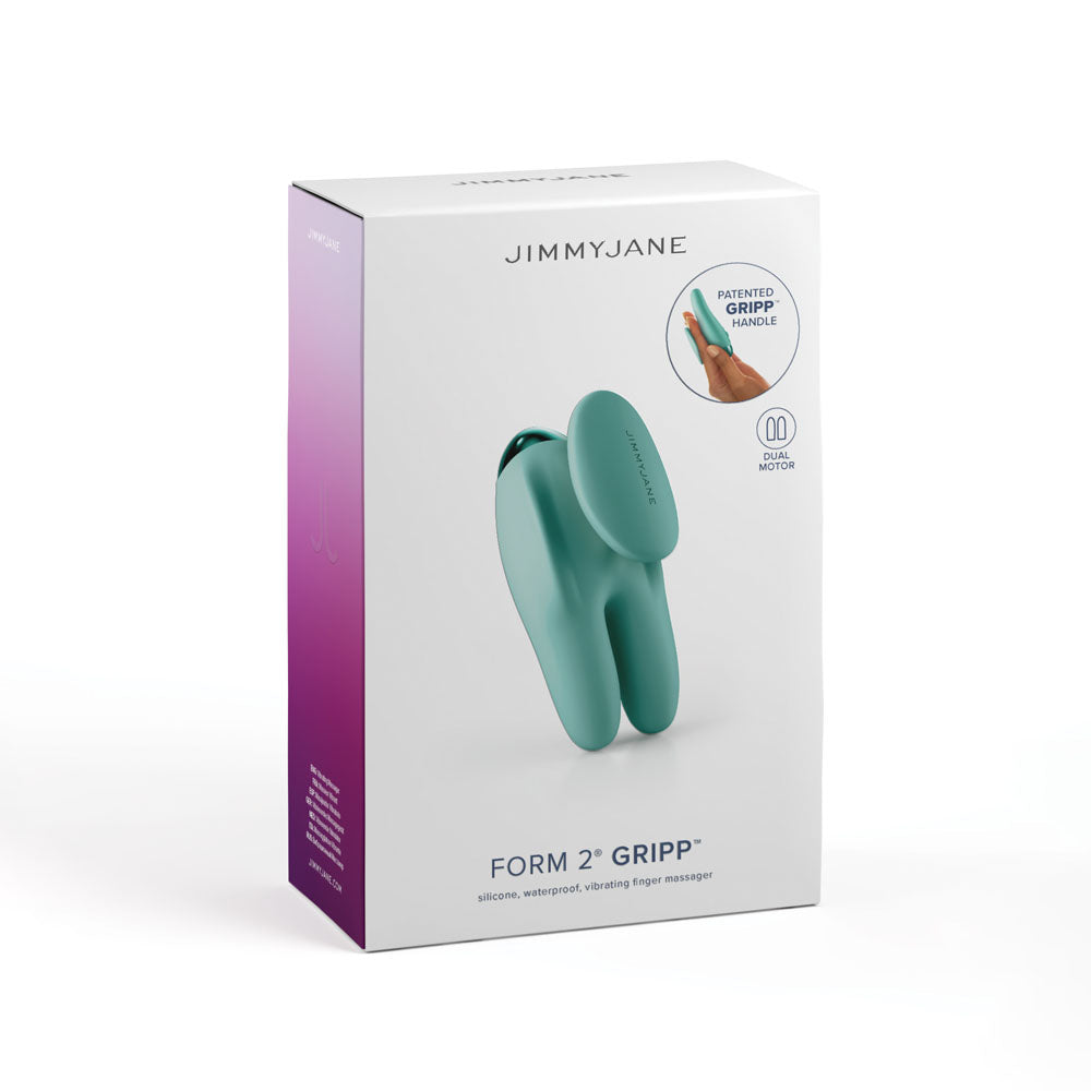 Jimmy Jane Form 2 Gripp Teal 9.7 Cm Usb Rechargeable Handheld Stimulator