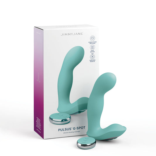 Jimmy Jane Pulsus G Spot Teal 15 Cm Usb Rechargeable Vibrator With Wireless Remote