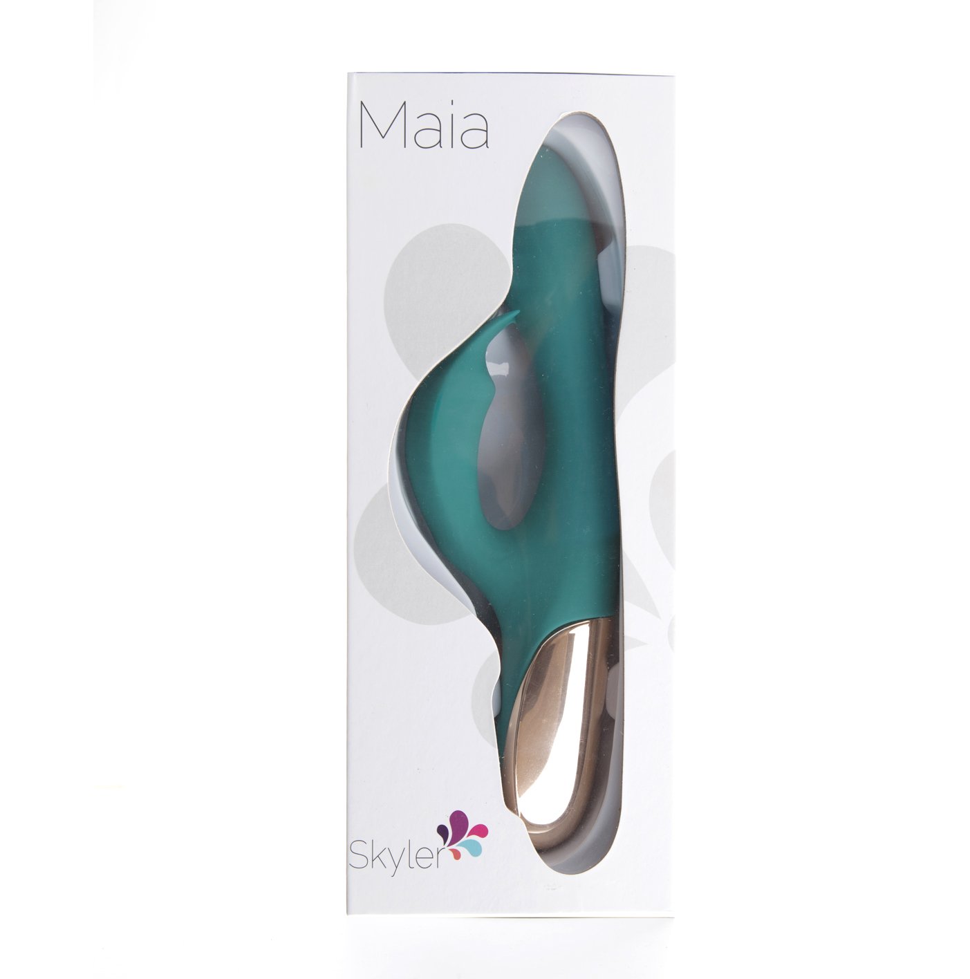 Maia Skyler Green 21.6 Cm Usb Rechargeable Bendable Rabbit Vibrator