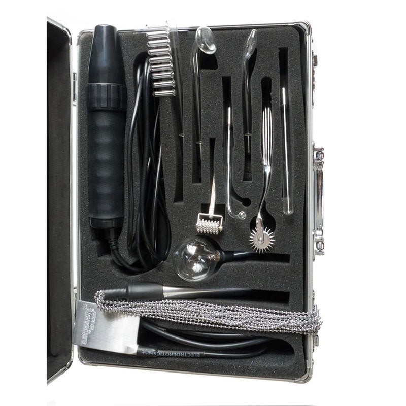 Kink Lab Agent Noir Neon Wand Kit E Stim Kit 11 Piece Set