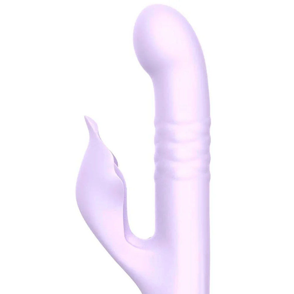 Adam & Eve Eves Throbber Lilac 25.4 Cm Usb Rechargeable Pulsating Rabbit Vibrator