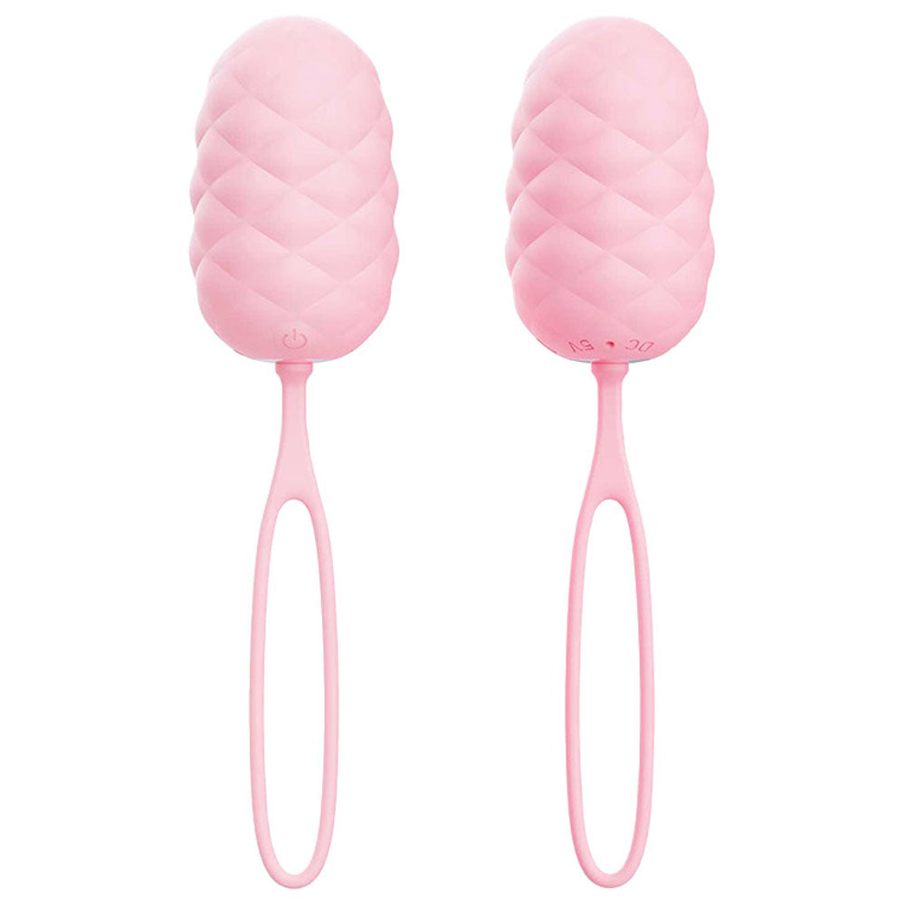 Adam & Eve Pillow Talk Egg Pink Usb Rechargeable Vibrating Egg With Wireless Remote Control