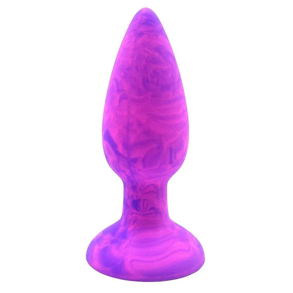 Adam & Eve Colour Swirl Anal Plug Set Purple/Pink Butt Plugs Set Of 3 Sizes