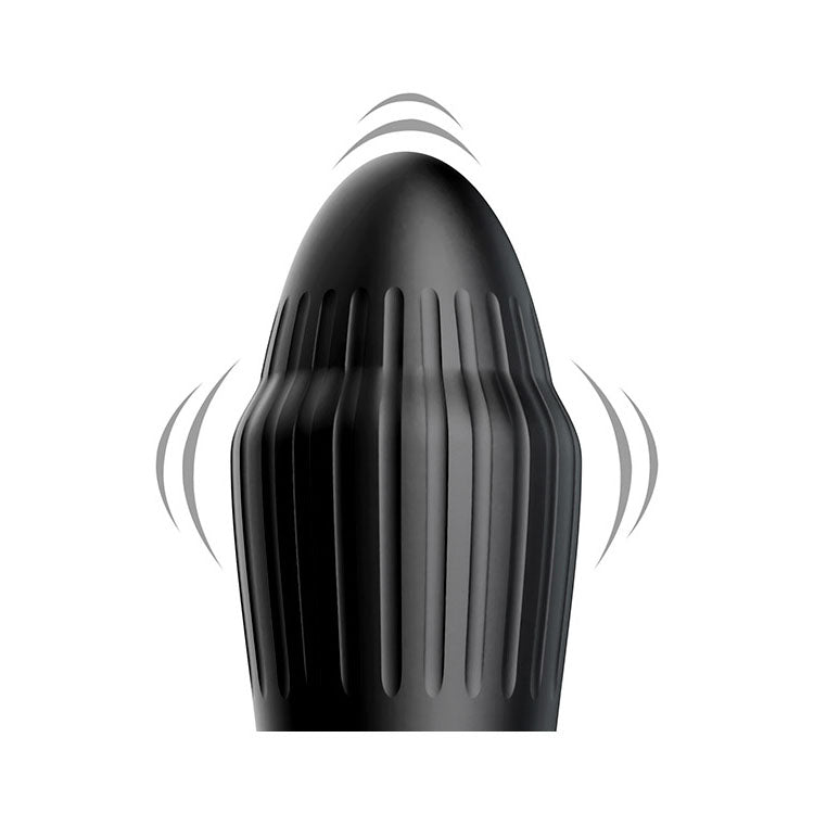 Adam & Eve The Great Expander Black 14 Cm Usb Rechargeable Thrusting & Expanding Prostate Massager With Wireless Remote
