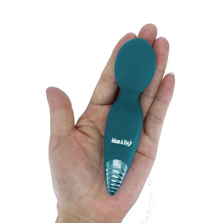 Adam & Eve Dew Drop Green 12.7 Cm Usb Rechargeable Mini Massager Wand