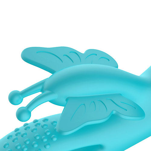 Adam & Eve Butterfly Embrace Blue Blue 24.1 Cm Usb Rechargeable Butterfly Vibrator