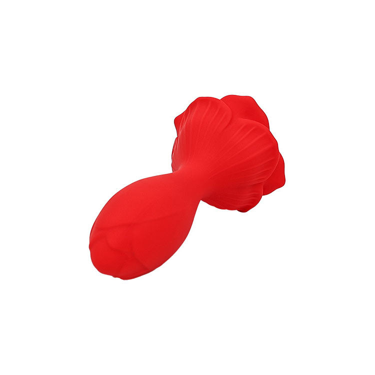 Adam & Eve The Rosebud Red 10.2 Cm Usb Rechargeable Vibrating Butt Plug With Remote