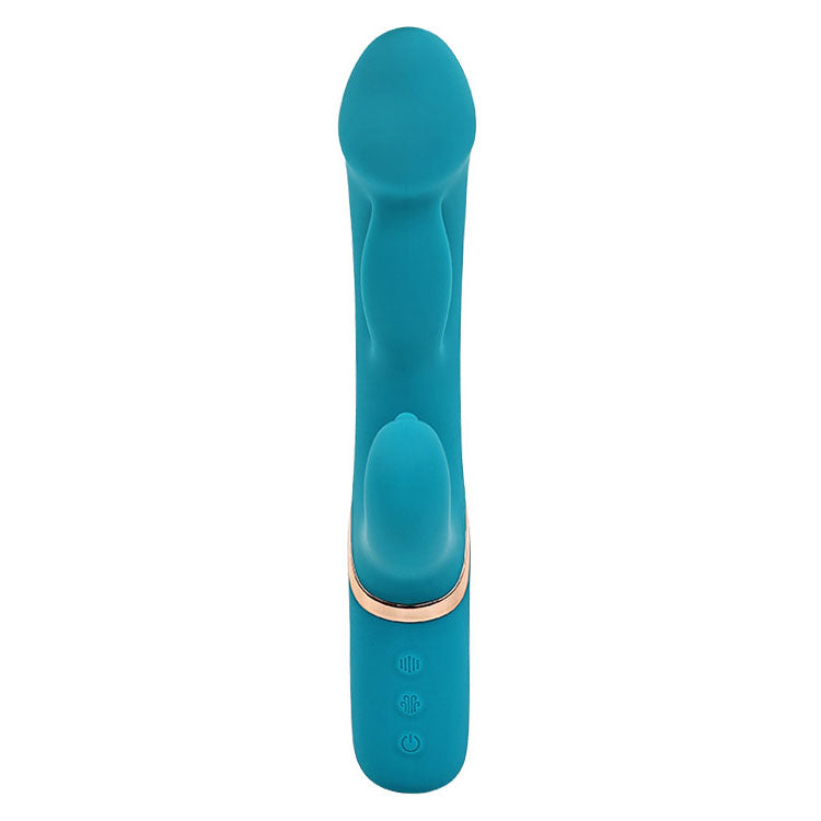 Adam & Eve Sirens Embrace Teal 24 Cm Usb Rechargeable Inflatable Rabbit Vibrator