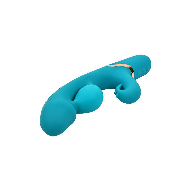 Adam & Eve Sirens Embrace Teal 24 Cm Usb Rechargeable Inflatable Rabbit Vibrator