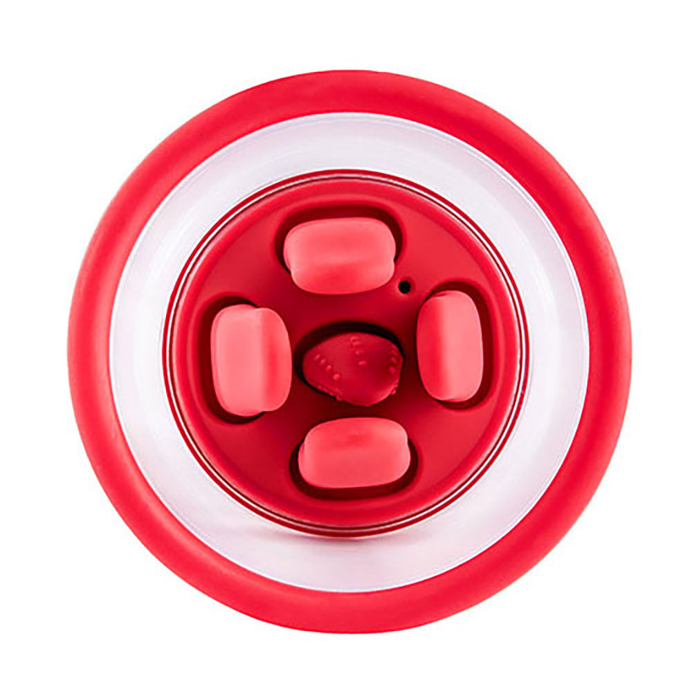 Adam & Eve Squeeze N Please Pump Red Red Usb Rechargeable Vaginal Pump With Massaging Tongue And Fingers