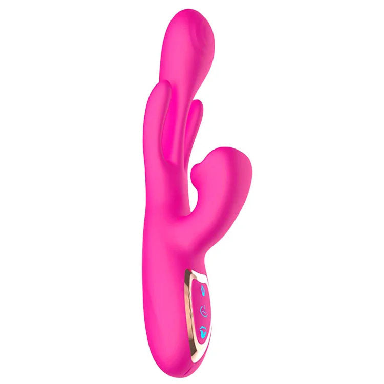Adam & Eve The Hyper Wave Pink Pink 22.9 Cm Usb Rechargeable Rabbit Vibrator