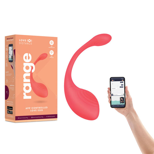 Love Distance Range Coral Rechargeable Love Egg With App Contol