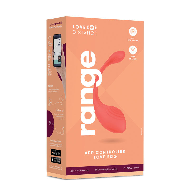 Love Distance Range Coral Rechargeable Love Egg With App Contol
