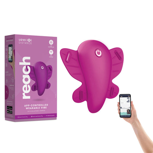 Love Distance Reach Rose Rechargeable Strap On Stimulator With App Control
