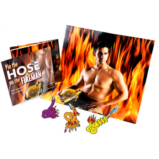 Pin The Hose On The Fireman Hens Party Game
