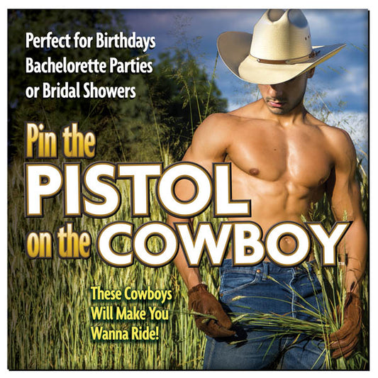 Pin The Pistol On The Cowboy Hens Party Game