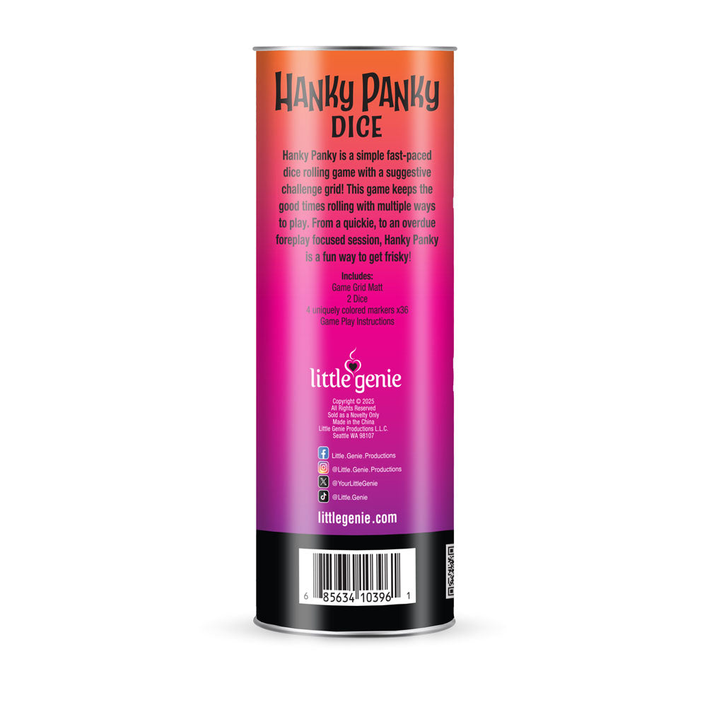 Hanky Panky Dice Couples Dice Game