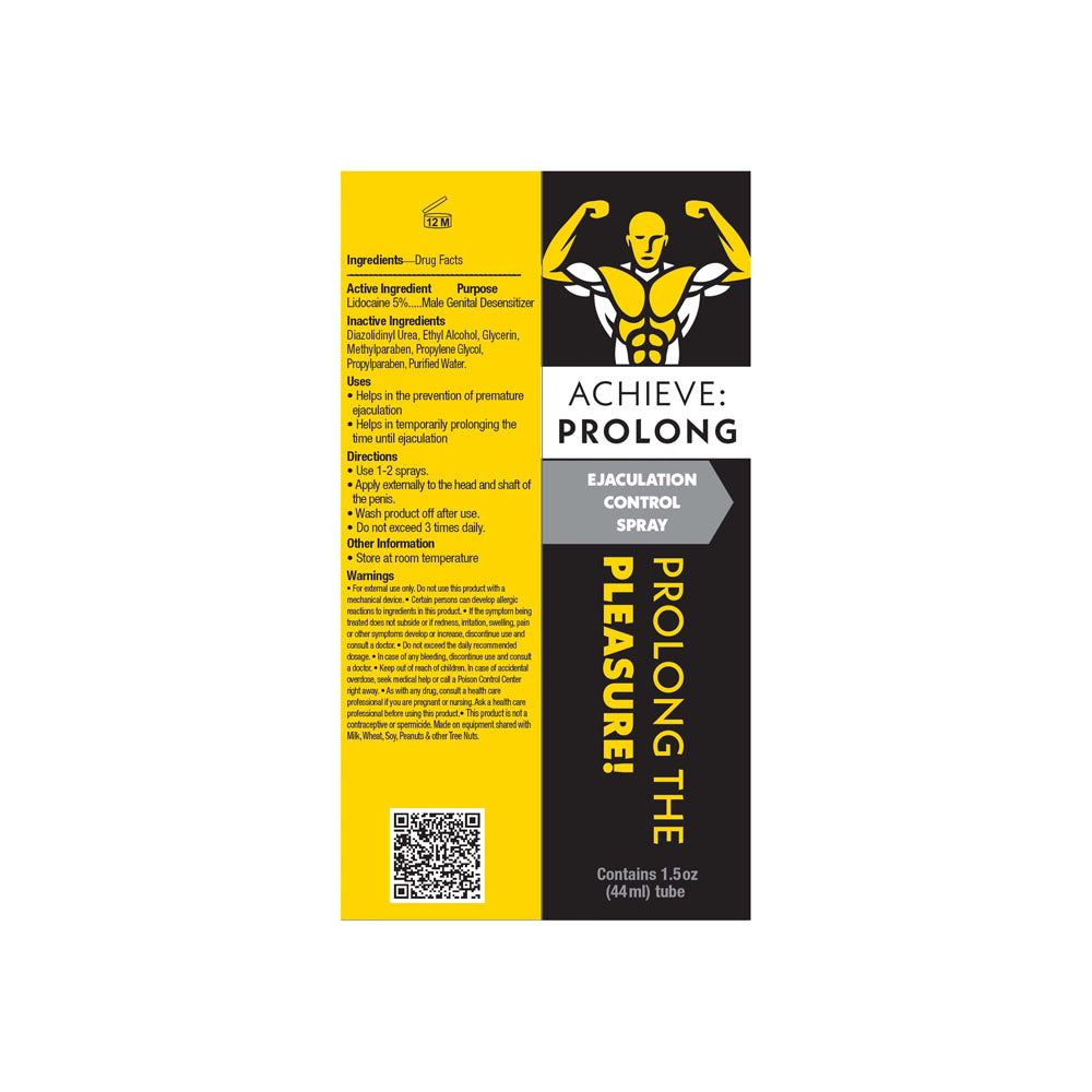 Achieve: Prolong Ejaculation Control Spray For Men 29 Ml Spray
