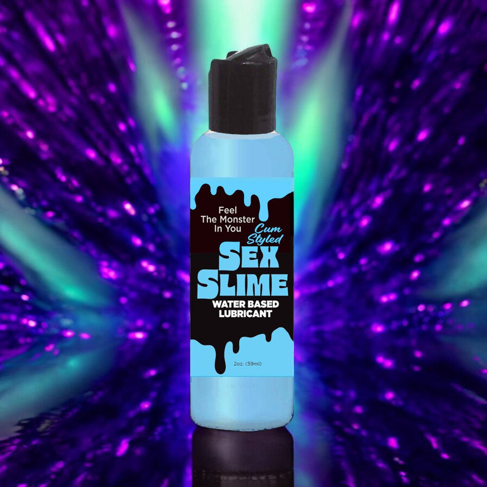 Sex Slime Cum Style Creature Lube Blue 60 Ml Blue Cum Style Water Based Lubricant 60 Ml Bottle