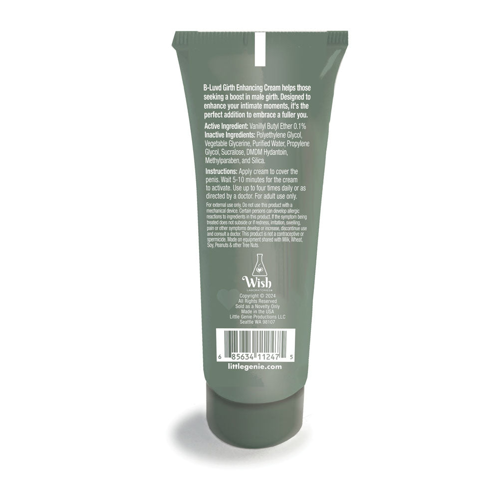 B Luvd Girth Enhancing Cream Male Thickening Cream 59 Ml Tube