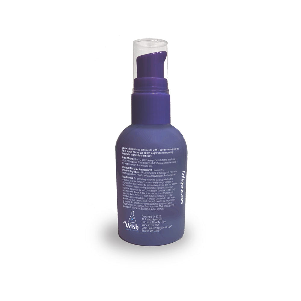 B Luvd Prolong Spray Male Desensitising Spray 59 Ml Bottle