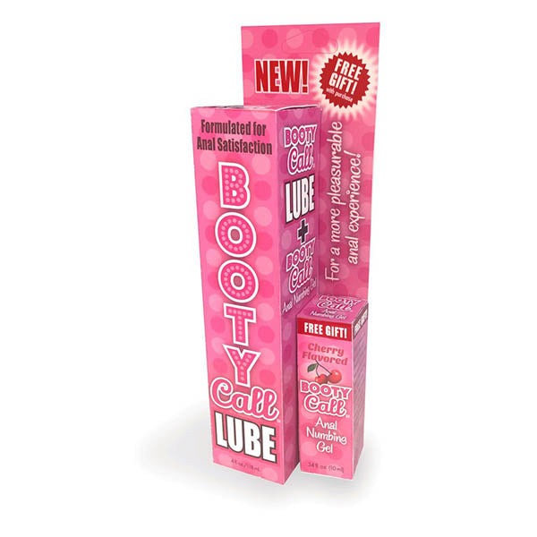 Booty Call Lube Duo 188 Ml Anal Lubricant With 10 Ml Numbing Gel