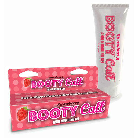 Booty Call Anal Numbing Gel Strawberry Flavoured Anal Numbing Gel 44 Ml (1.5 Oz) Tube