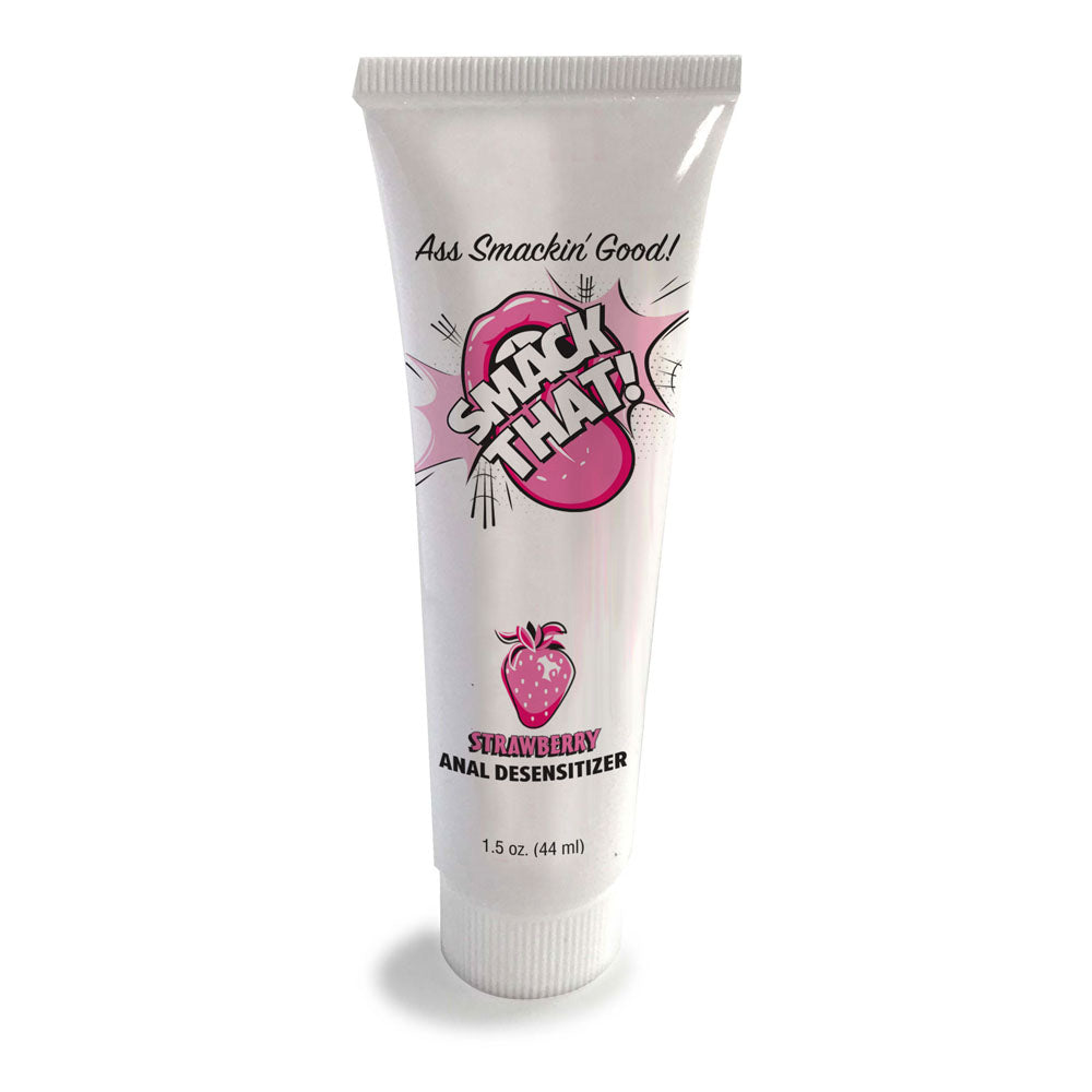 Smack That! Anal Desensitiser Strawberry Strawberry Flavoured Anal Desensitiser 44 Ml Tube